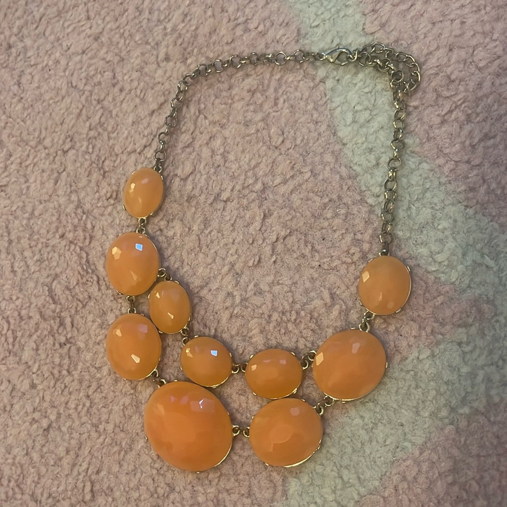 Orange chunky necklace